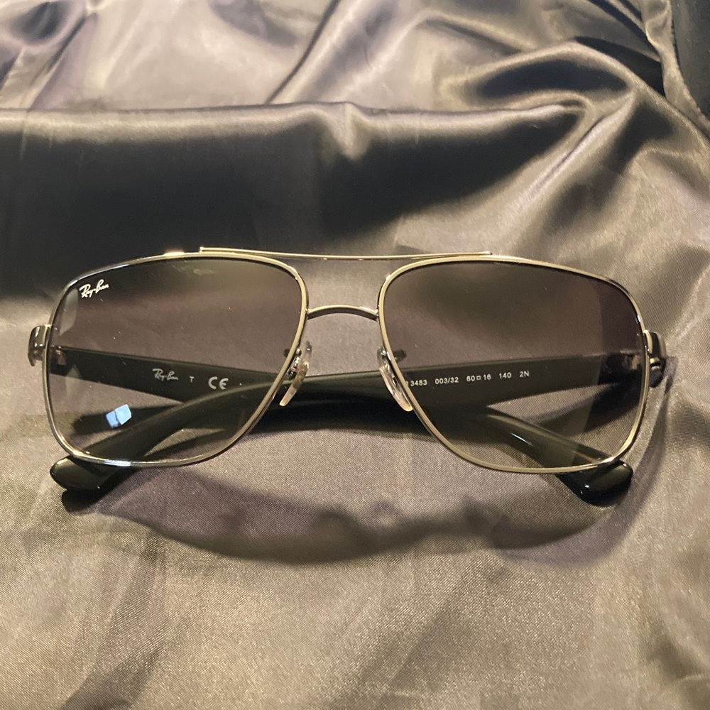 Ray-Ban 3483 Black And Silver - Gradient Lenses